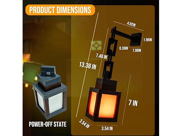 Pixelated Lantern Night Light - Gallery 2