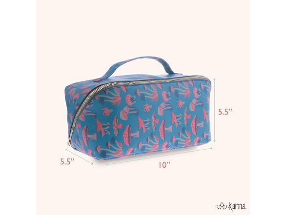 Karma Jumbo Travel Toiletry Bag Argyle