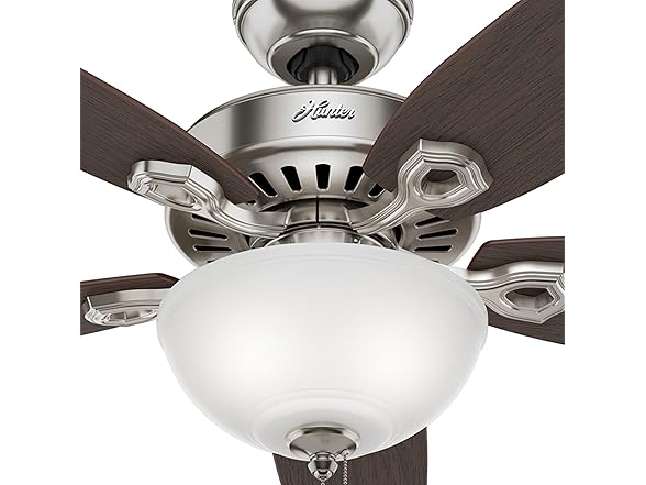 52" Hunter Fan w/Cased White Glass Light Kit