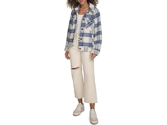 Blue Cream Plaid