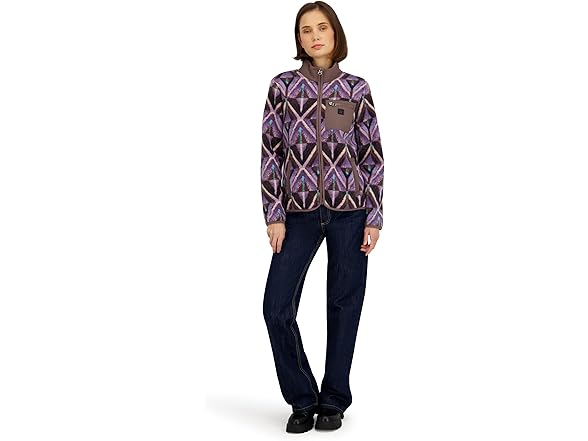 Billabong Womens Sherpa Tie Dye Fleece Jacket