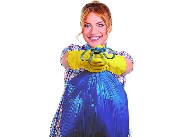 Ultrasac 10 Gallon 0.9 MIL Blue Drawstring Trash Bags