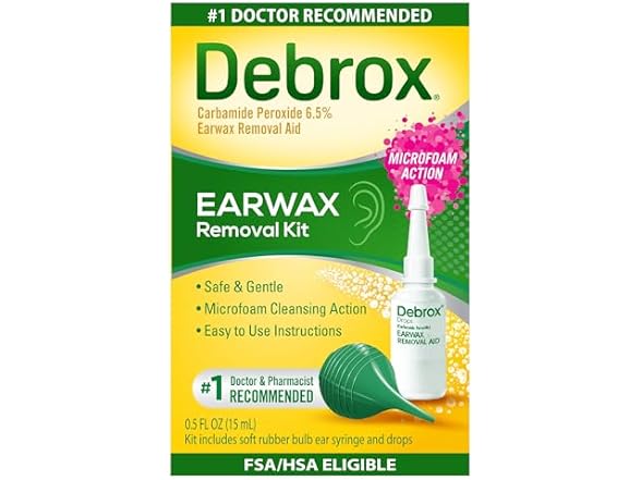 Debrox Ear Wax Removal Kit with Drops 0.5oz