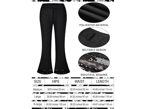 6 PC Men's 70s Disco Costume Set