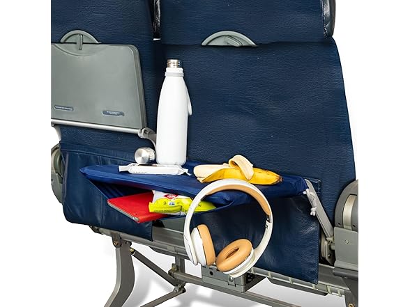 Airplane Tray Organizer 4 Storage Pockets