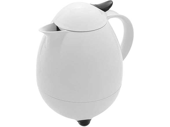Leifheit 1-Liter Columbus 28300 Insulated Carafe, White/black
