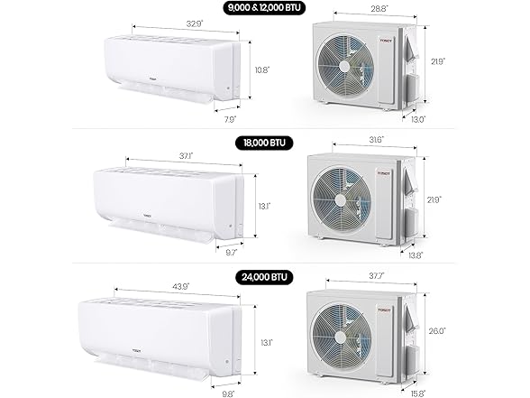 TOSOT 9,000 BTU Cosmo Mini-Split ACs