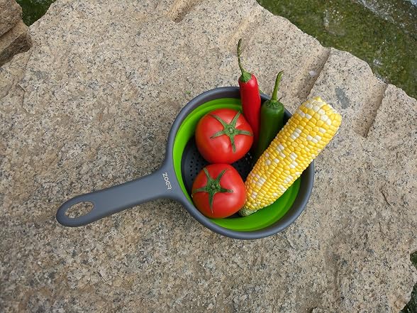 ZOER Kitchen Foldable Pasta Colander