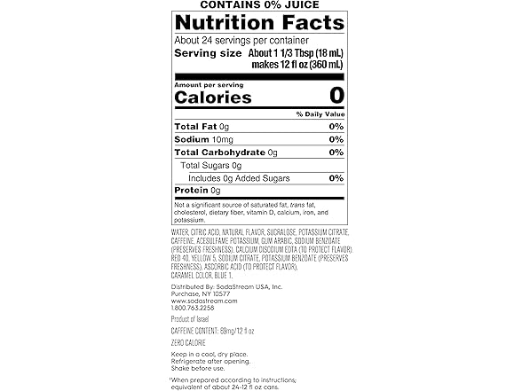 4PK SodaStream MTN Dew Code Red Zero Sugar Drink