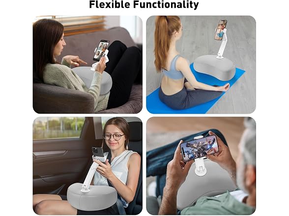 DeskLogics Pillow Phone Holder Flex Arm