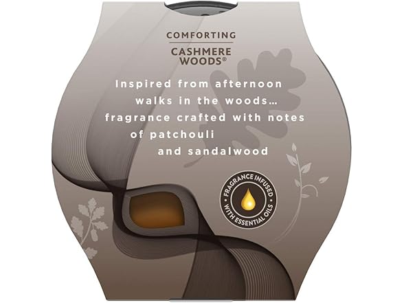 Glade Cashmere Woods 3-Wick Candle, 3 Ct