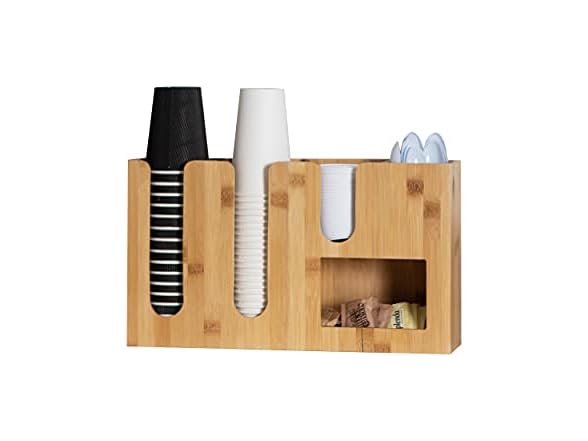 Mind Reader Cup and Condiment Station, Countertop