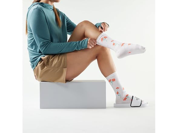 Smartwool Women Everyday Garden Gala Socks White