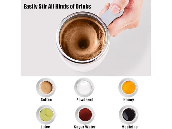 Rechargeable Self Stirring Mug