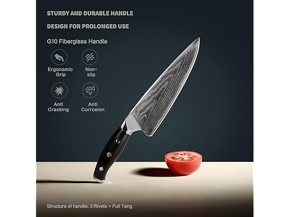 zongchuan 13C Max Damascus Meat Cleaver