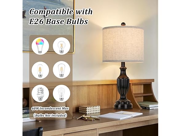 TOBUS Table Lamp Set of 2