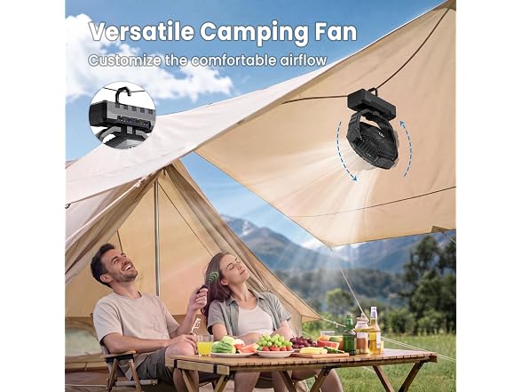 FRIZCOL 24000mAh 3-in-1 Camping Fan