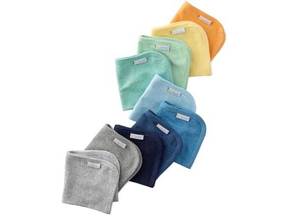 Butterblu River 10-Pack Baby Terry Washcloths