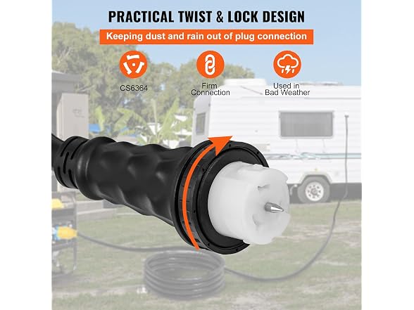 15FT Generator Power Cord 50-Amp 125/250-volt