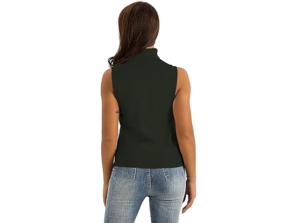 Spicy Sandia Green Turtleneck Tank (L)