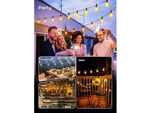 Brightown Outdoor String Lights, 30FT