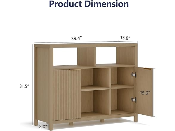 ChicFurnit Sideboard Buffet Cabinet
