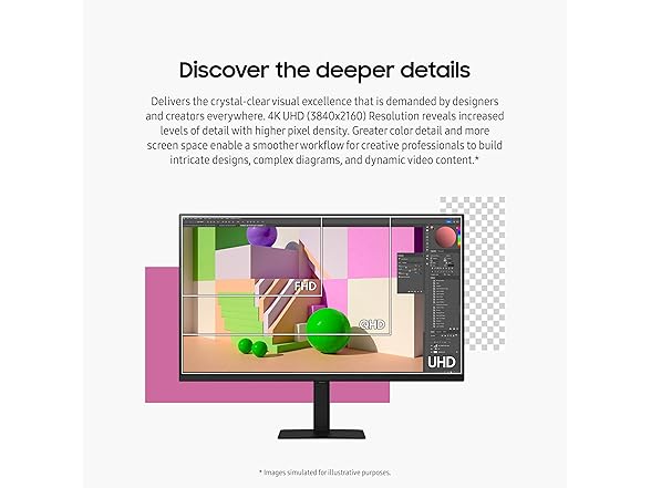 Samsung 27" 4K Monitor | LS27D702EANXGO