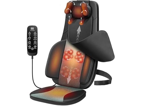 Flekzo Shiatsu Back Massager Chair Pa 2