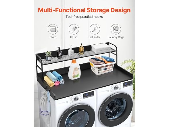 Washer Dryer Countertop with 2-Tier