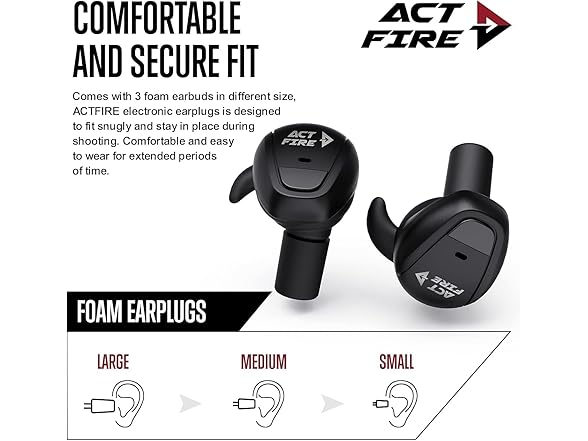 ACT FIRES Shooting Ear Protection Earbuds