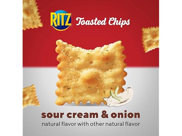 RITZ Toasted Chips Sour Cream and Onion Crackers