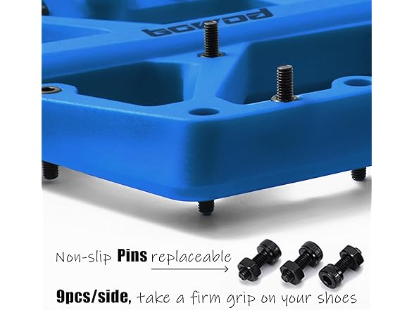 Light MTB Bike Pedals, 9/16" Spindle