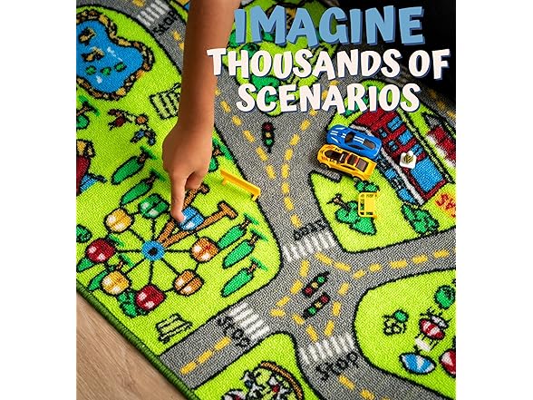 2Pk Carpet Playmat Kids Rug - 71" x 39"