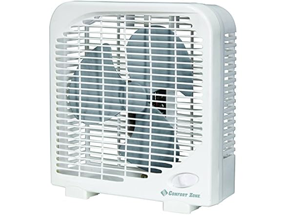 Comfort Zone 9 Inch Portable Box Fan