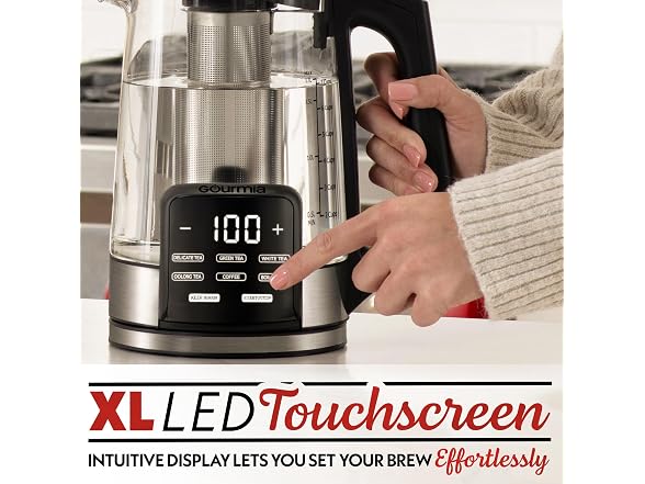 Gourmia Electric Glass Kettle – 1.7L 