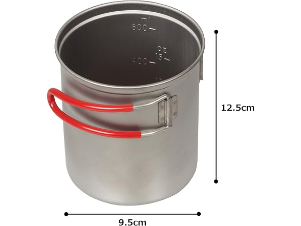 EVERNEW Titanium Ultra Light Cooker Deep Type S RED ECA264R
