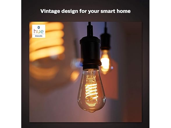 Philips Hue White Dimmable Filament ST19 LED Smart Vintage Edison Bulb