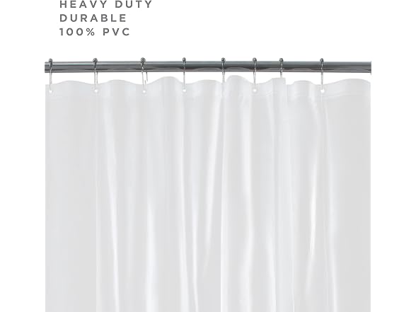 Bath Bliss Heavy Duty Shower Curtain Liner