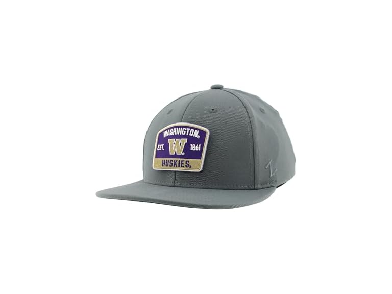 NCAA HUSKIES Fitted Hat Grey (L)