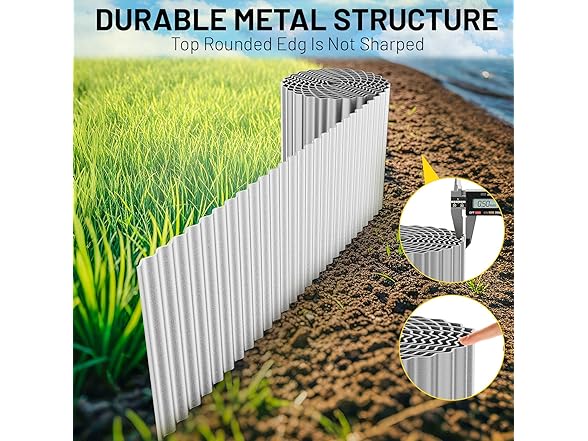 Lubaku Corrugated Garden Edging Border