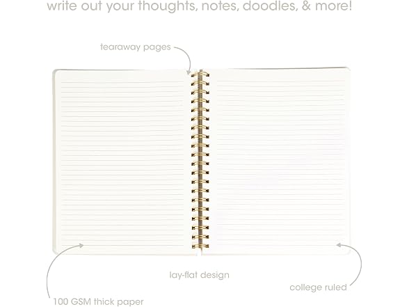 Pearhead Euro Breakfast Hardcover Spiral Notebook