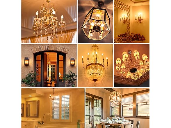 Yochoice 24-Pack Dimmable E12 Candelabra Bulbs 40Watt