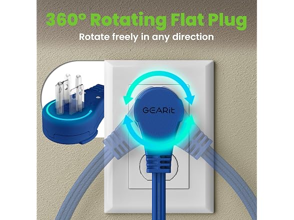 GEARit flat plug cord8