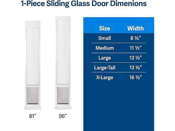 PetSafe Sliding Glass Pet Door, 1 Piece, Lar