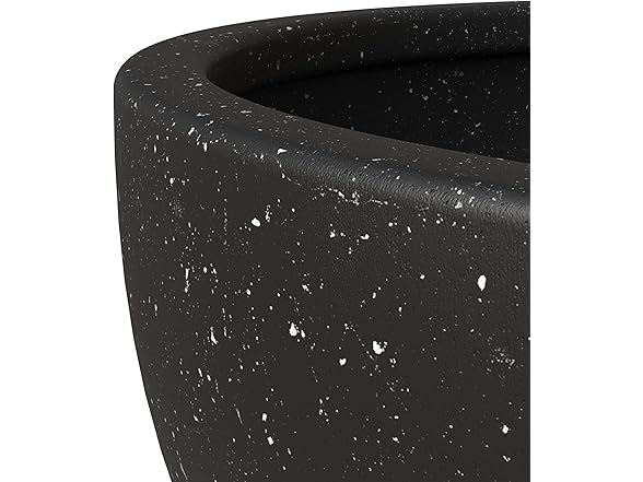 LeisureMod Iris Modern Tapered Round Planter