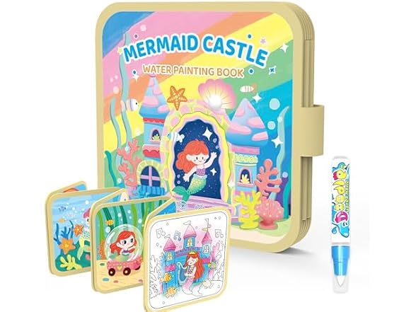Reusable Water Painting Books, 10 Pages