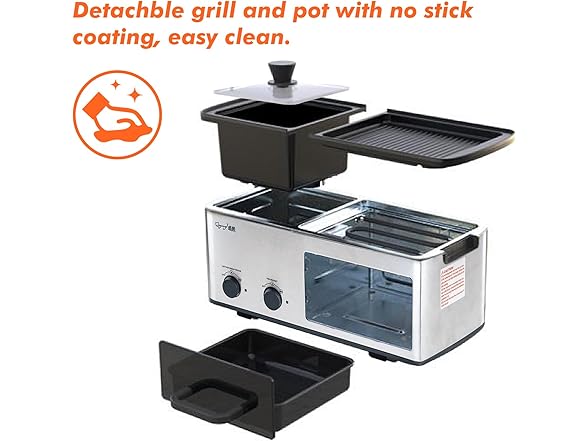 wOod-it 4-in-1 Hot Pot w/Grill (Open Box)