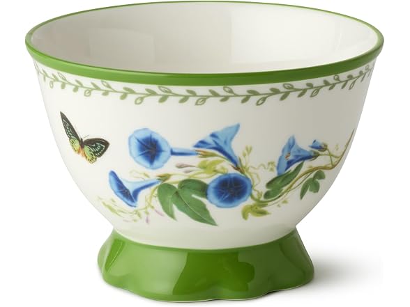 Mirabella Porcelain Footed Ice Cream Dessert Bowls Set of 4
