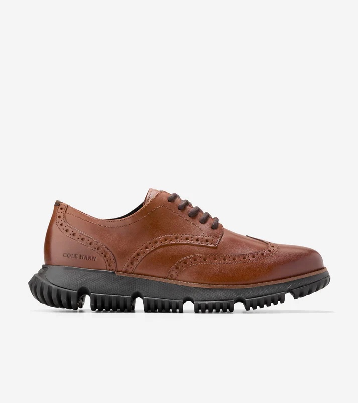 Cole Haan Men's 4.Zerogrand Wingtip Waterproof Shoes - Gallery 6