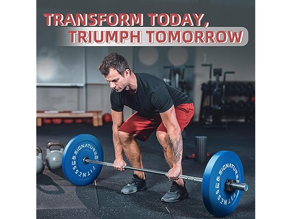 Signature Fitness Fitvids Weight Plates, 25lbs, Pair